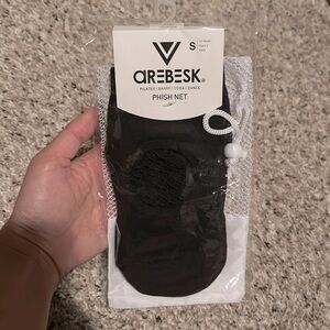 Arebesk Phish Net Socks in Black- Size Small NWT